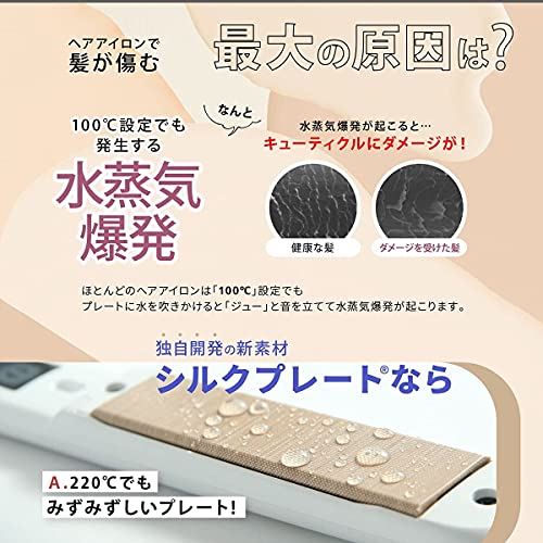 Flat Iron Hair Straightener | Adjustable Temperature: 140~220��C (284~428F) |