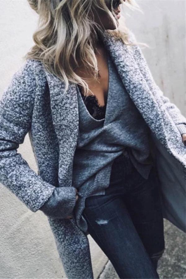 Explosive Models Lazy Wind Knit Cardigan