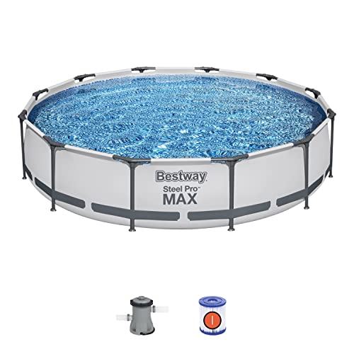 Bestway 56061US 12-Foot by 30-Inch Steel Pro Round Frame Pool Set