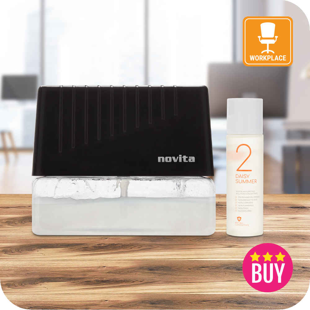 Air Revitalizer AR6 with 1 bottle of Air Purifying Solution Concentrate – Workplace