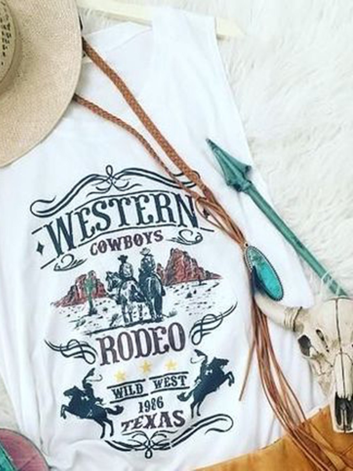 White Crew Neck Sleeveless Shirts & Tops