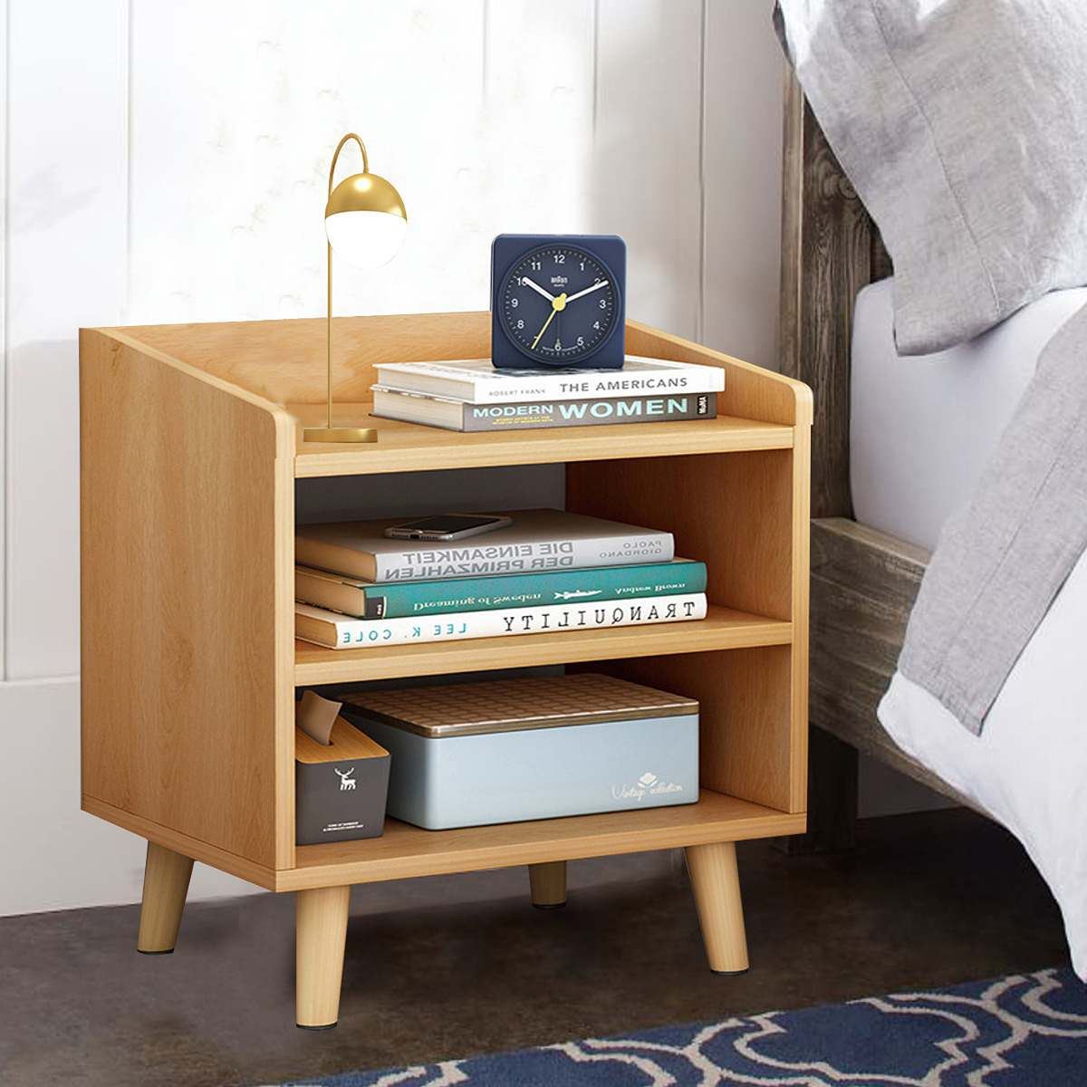 Bedside Table Cabinet Bedroom Locker Economical Mini Small Apartment Bedroom Nightstands