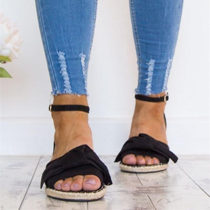 Ankle Strap Flats Lace Up Shoes Suede Espadrilles Sandals