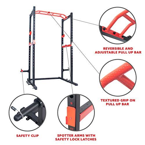 Sunny Health & Fitness Power Zone Strength Rack Power Cage