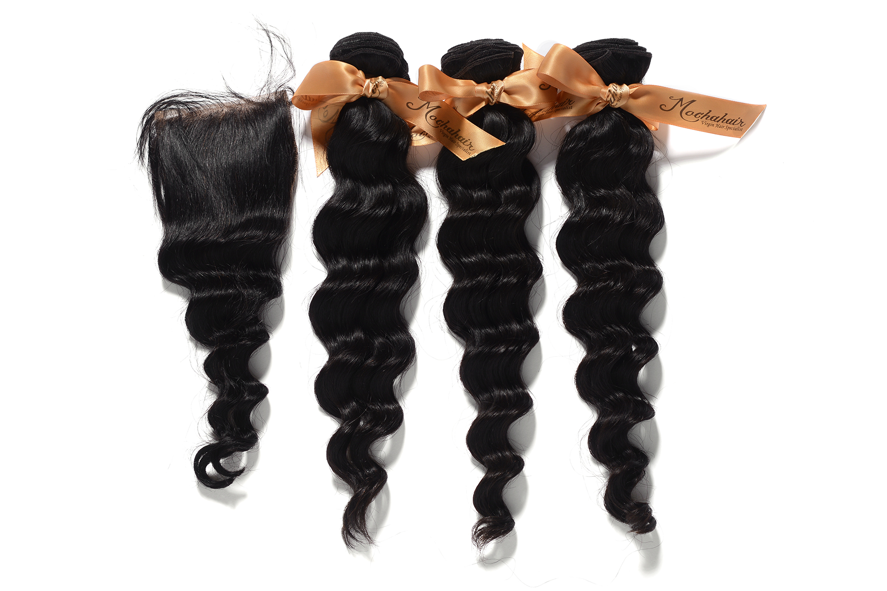 8A Loose Wave,1 Piece Lace Top Closure and 3Pcs Hair Bundles 100% Brazilian Virgin Hair Weft,4pcs/lo