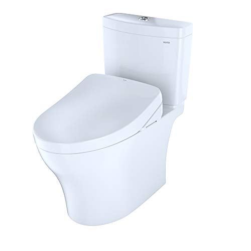 Two-Piece Elongated Dual Flush 1.28 and 0.8 GPF Toilet with S500e Electric Bidet