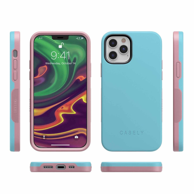 The Bold Collection - Cotton Candy Electric Blue on Pink