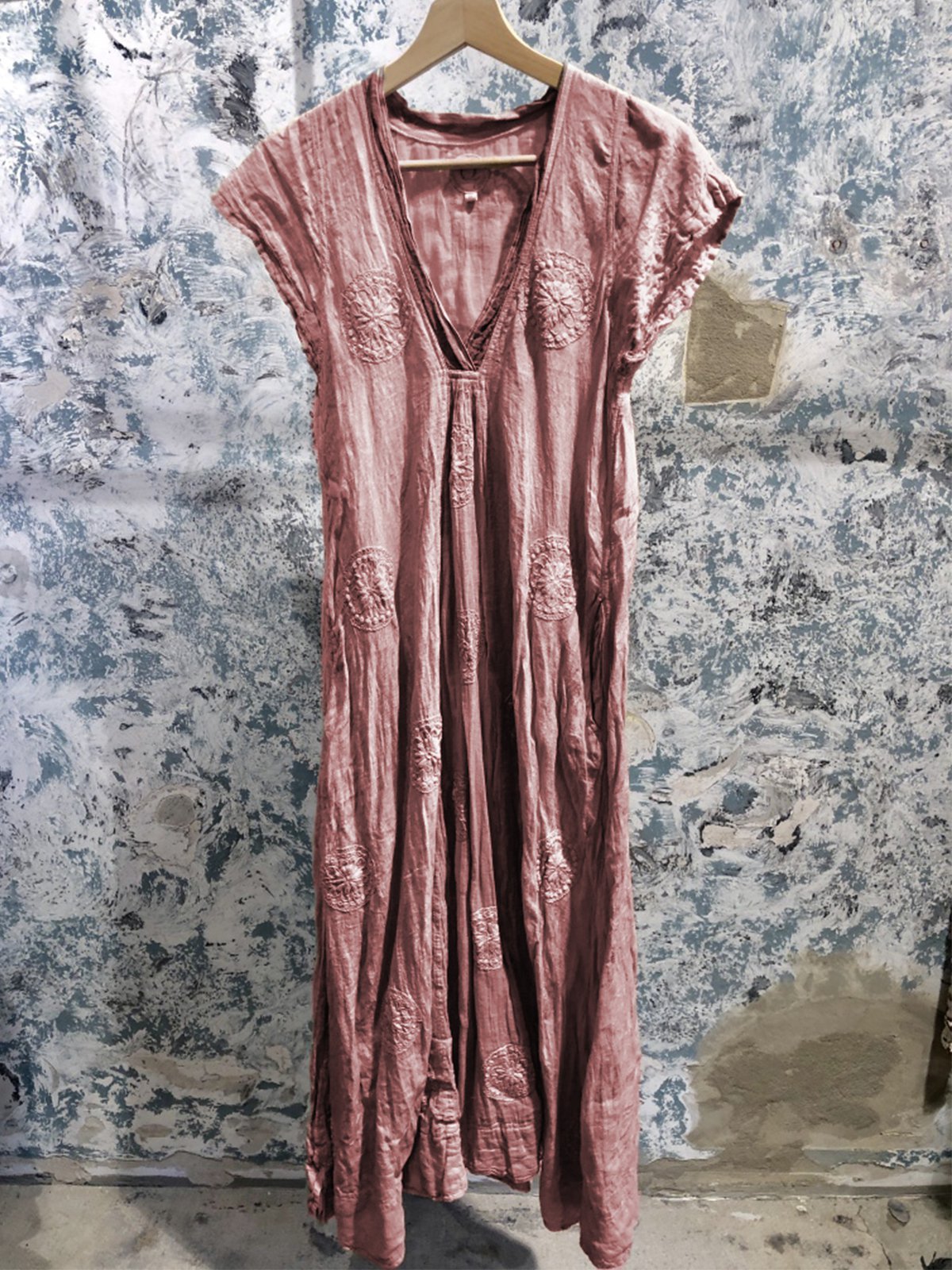 Short Sleeve Casual Ruffled Dresses