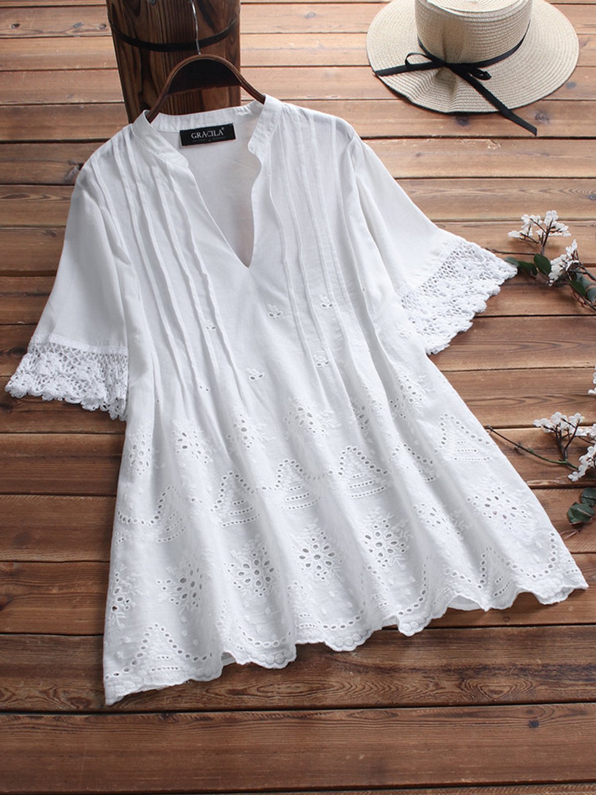 Women Casual Tops Tunic Blouse Shirt