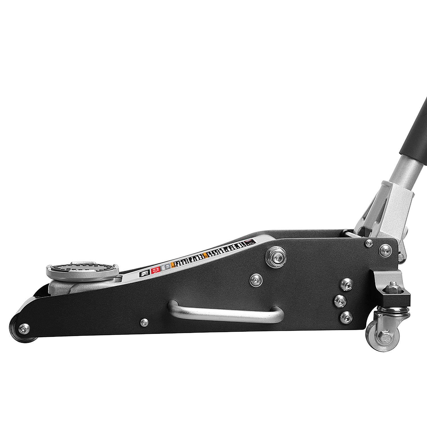 Torin Tam815016l Hydraulic Low Profile Aluminum and Steel Racing Floor Jack with Dua