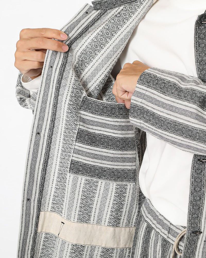 Cotton Linen Dobby Stripe Jacket