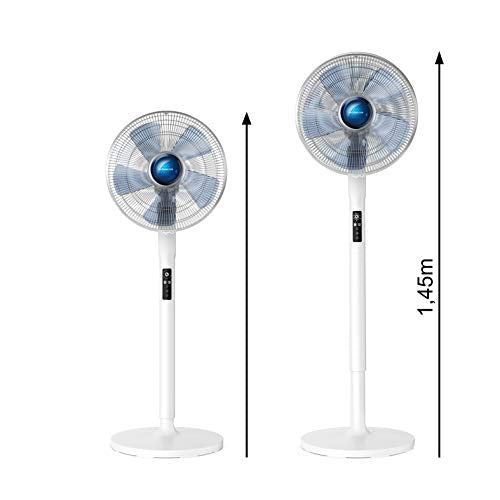 Automatic Oscillation Stand Fan with Remote Control / Auto-Off Timer