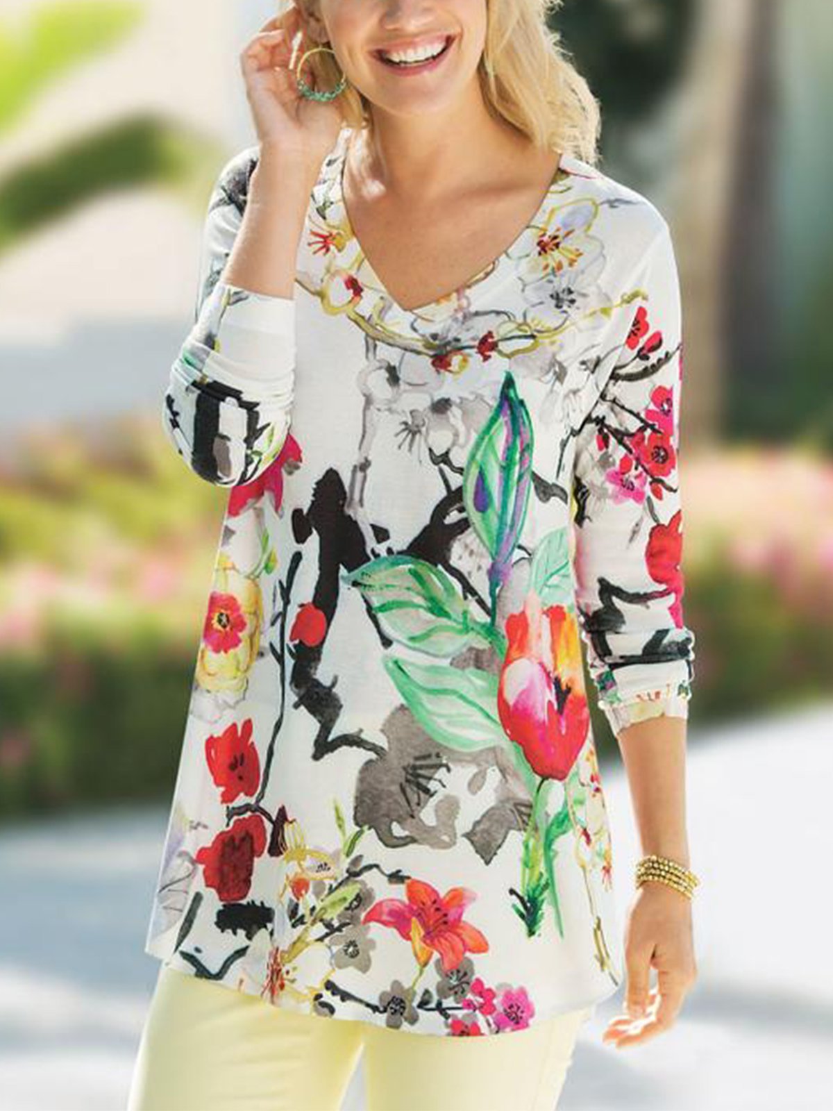 Women plus size casual tops