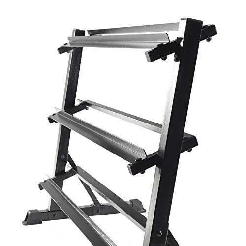 CAP Barbell 3 Tier Dumbbell Rack, Black