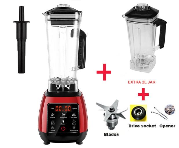 High Power Digital Touchscreen Automatically Program 3HP Blender