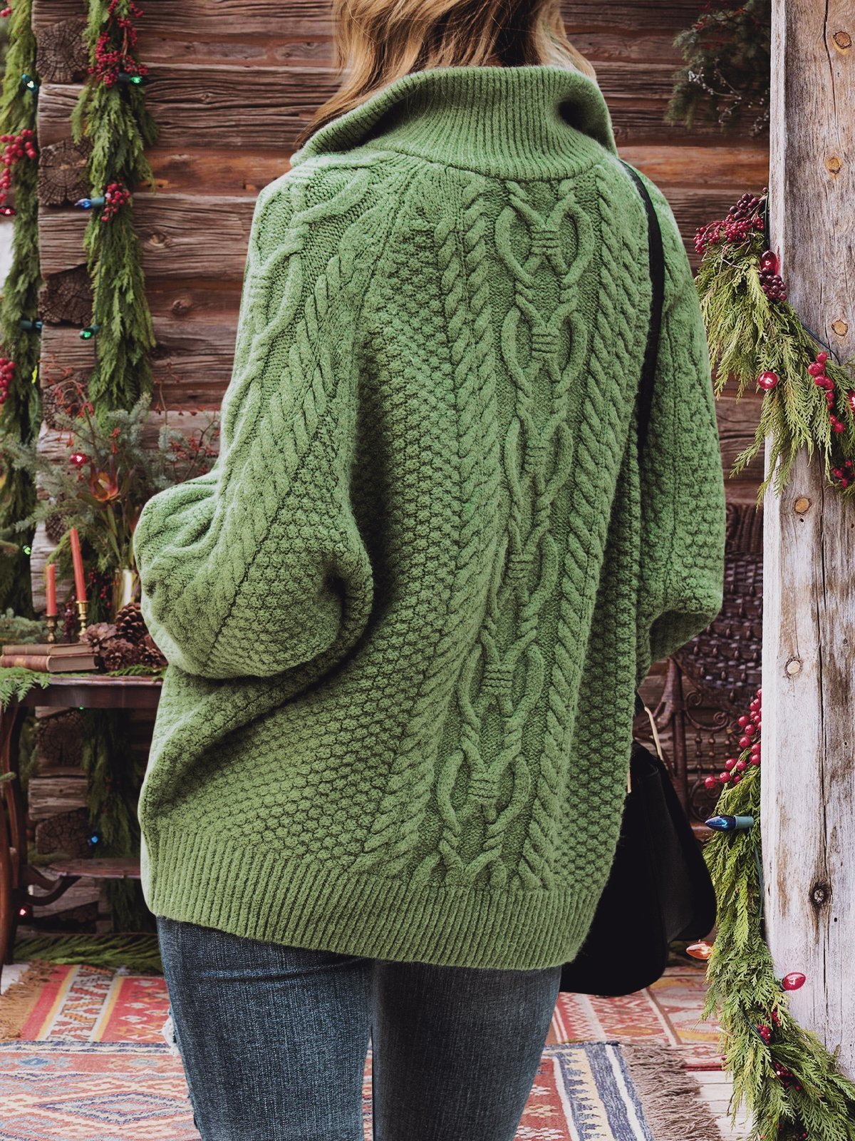 Women Long Sleeve Turtleneck Sweater