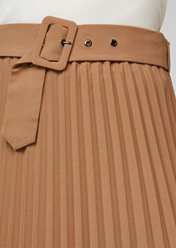 s.Oliver BLACK LABEL 女士褶皱裙,带织物腰带