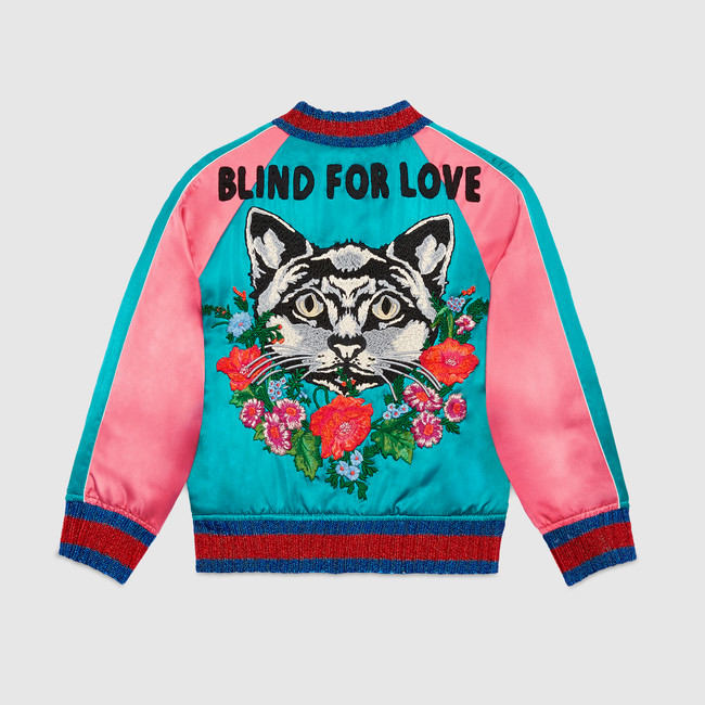 Children's bomber with cat