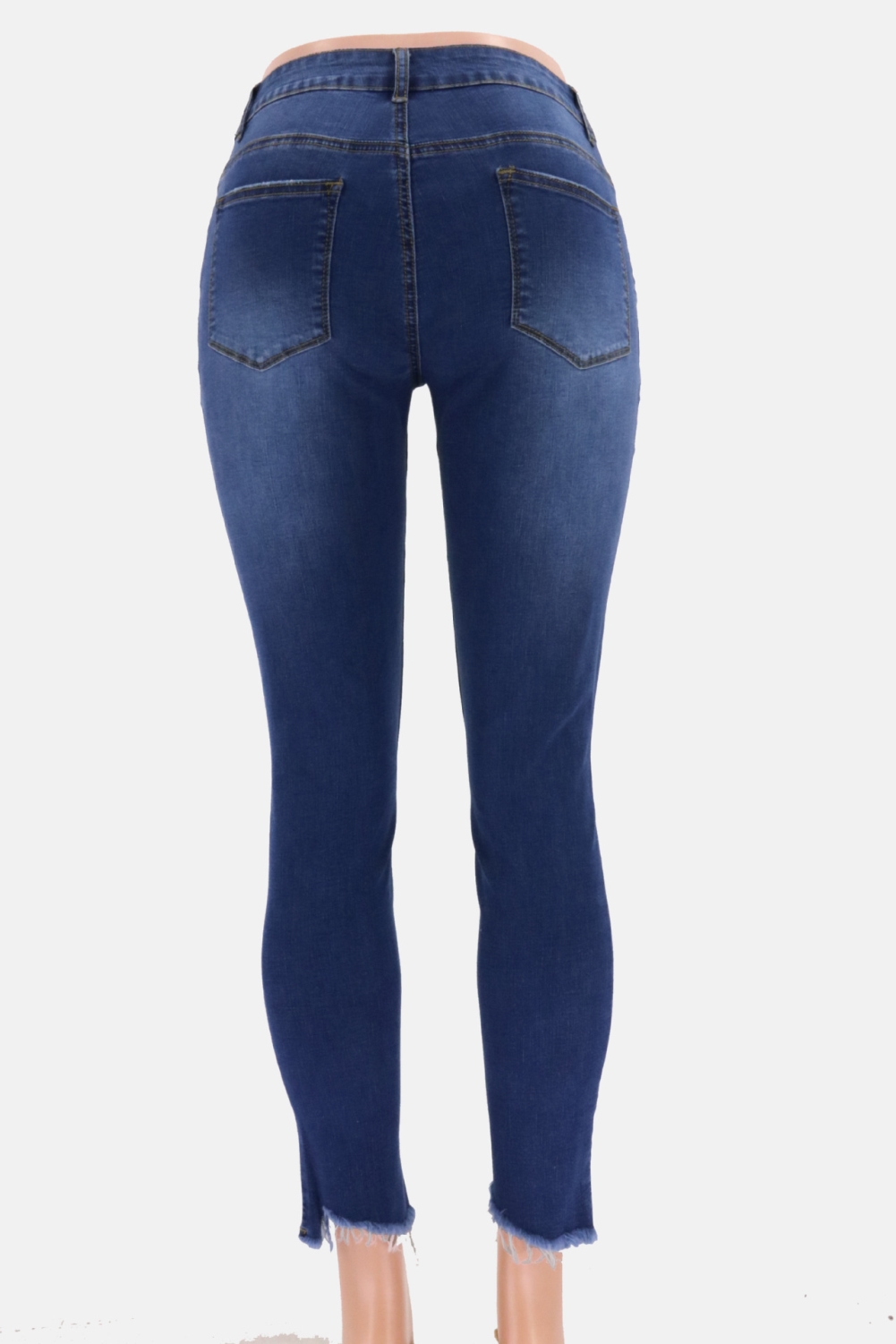 Western High Waist Ripped Fit Jeans