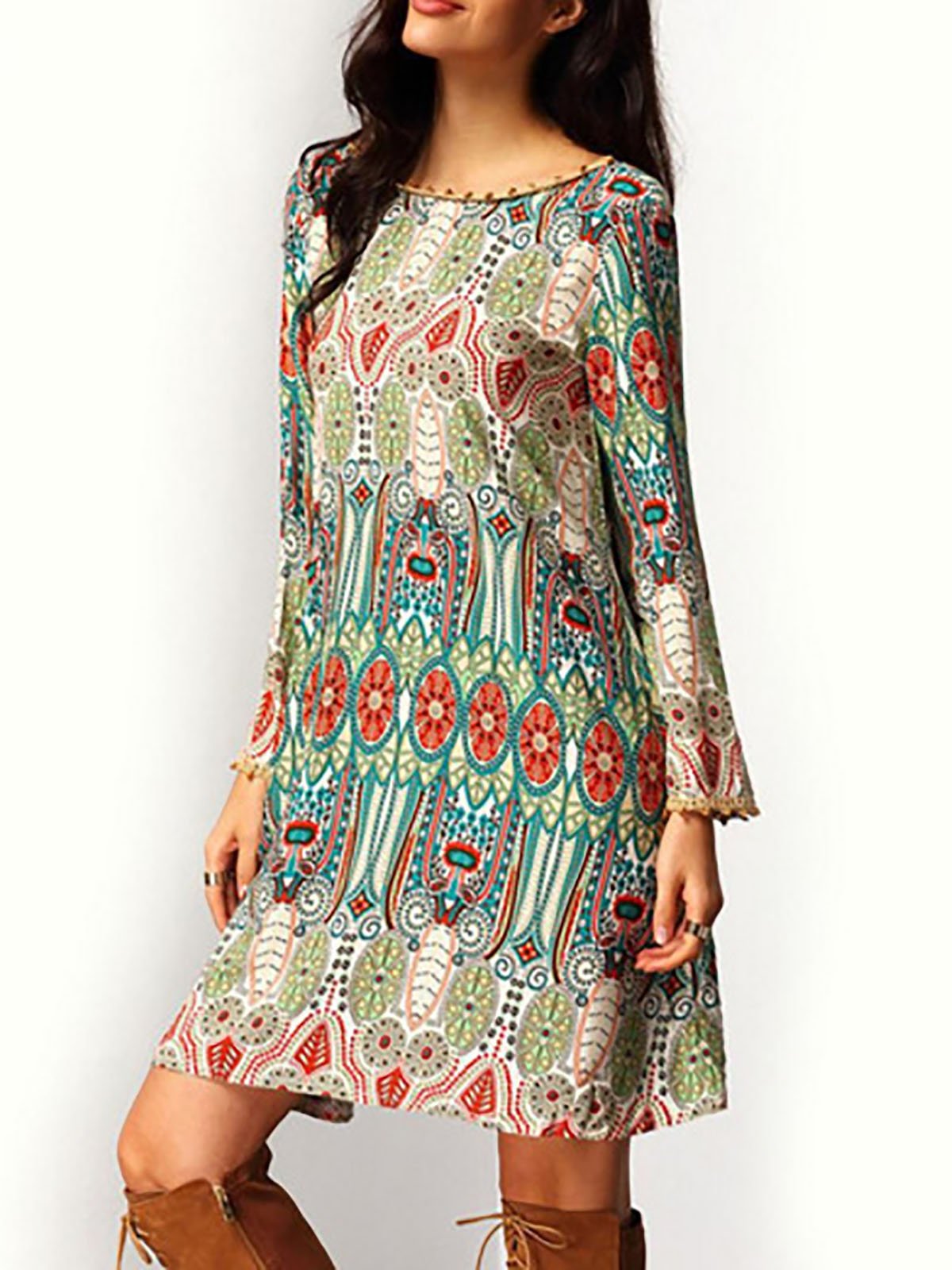 Painted Casual Casual Dresses