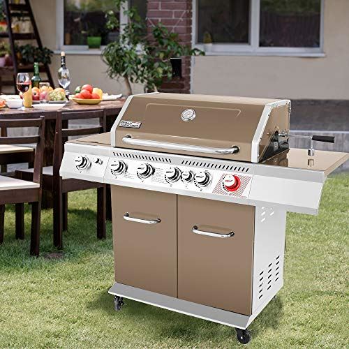 Royal Gourmet GA5403C Premier 5 BBQ Propane Gas Grill with Rotisserie Kit