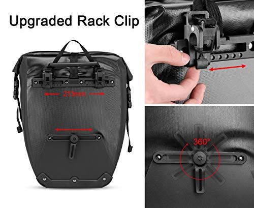 ROCKBROS Bike Pannier Waterproof 27L Large Capacity Bike Bag Rear