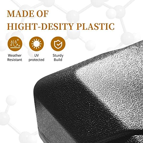 PURPLE LEAF Offset Patio Umbrella Base Sand/Water Filled Square, 36.6” X 36.6”