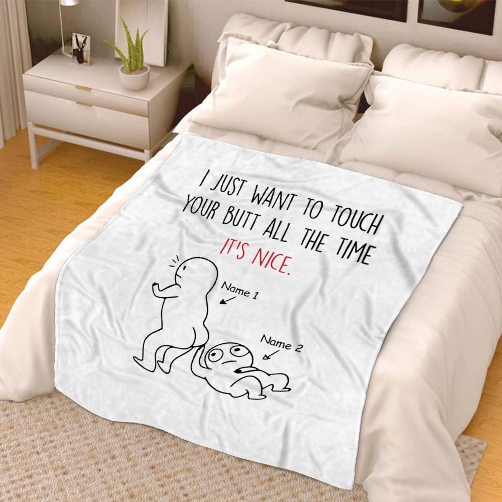 Custom Name It's Nice Fleece Blanket