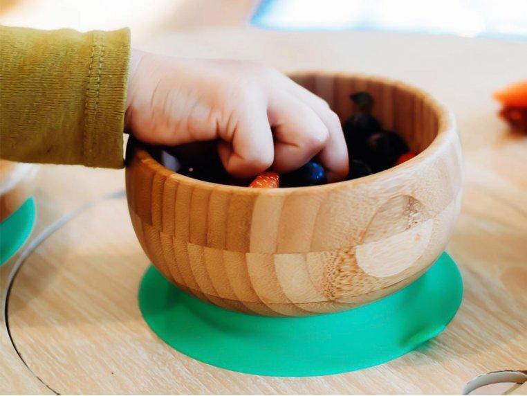 Bamboo Suction Baby Bowl & Spoon