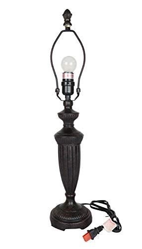 12-inch Stained Glass Table Lamp with 24.8-inch Total Height