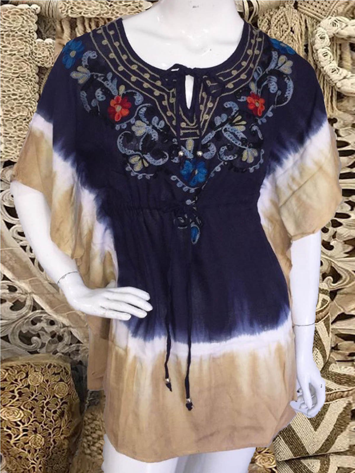 Cotton Crew Neck Short Sleeve Casual Shirts & Tops