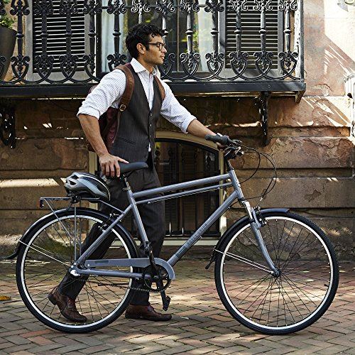 Men’s 3-Speed Commuter Bike, 17′�?Aluminum Frame, Cool Gray