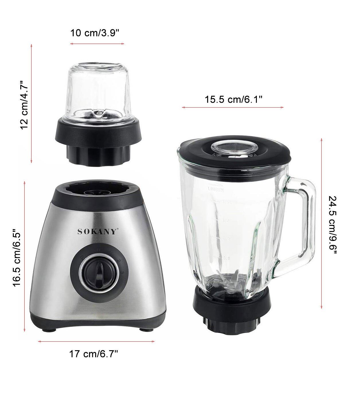 Powerful Stationary Heavy Duty Blender Smoothies Multifunctional