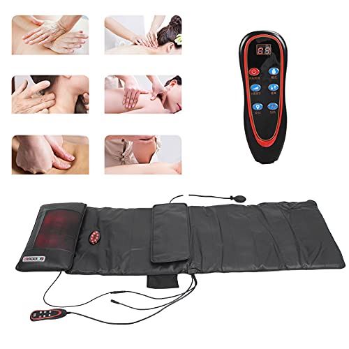 Vibration Full Body Heating Massage Mat w/ 9 Modes and Waist Warm Compress
