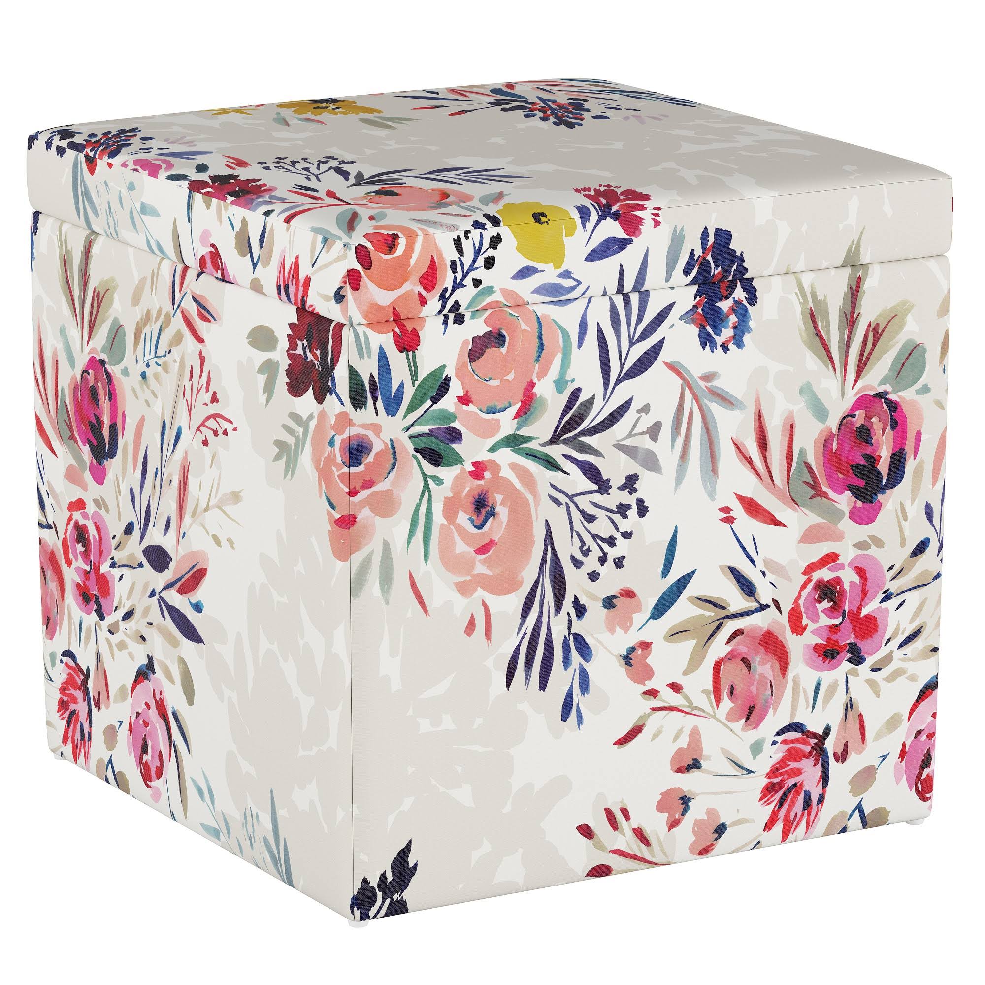 Plano Storage Ottoman Multi Floral - Project 62