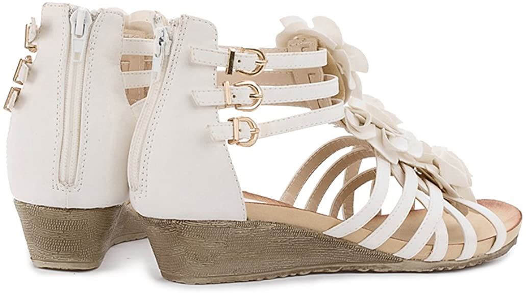 Women’s Summer T-Straps Buckle Design Fashion Wedge Heel Sandals