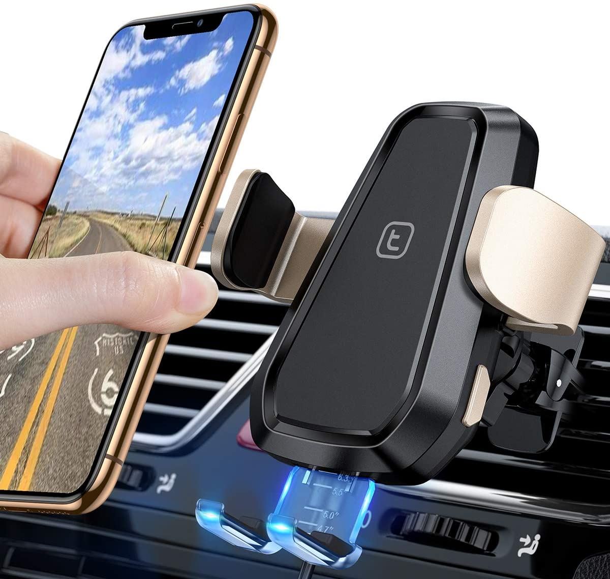 Automatic Clamping 10W Quick Charging Wireless Motorcycle Phone Mount