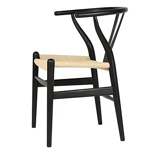 Natural Solid Wood Dining Chair/Hans Vegner Y Chair Rattan and Wood