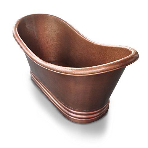 Handmade Pure Solid Freestanding Double Slipper Bath Tub, 6��, Antique