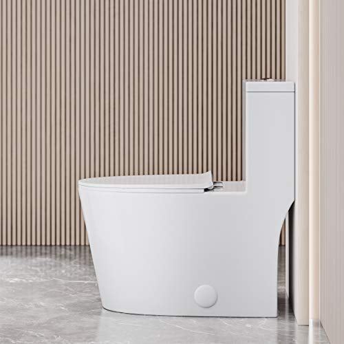Dreux High Efficiency One Piece Elongated Toilet with 0.8 GPF Water Saving