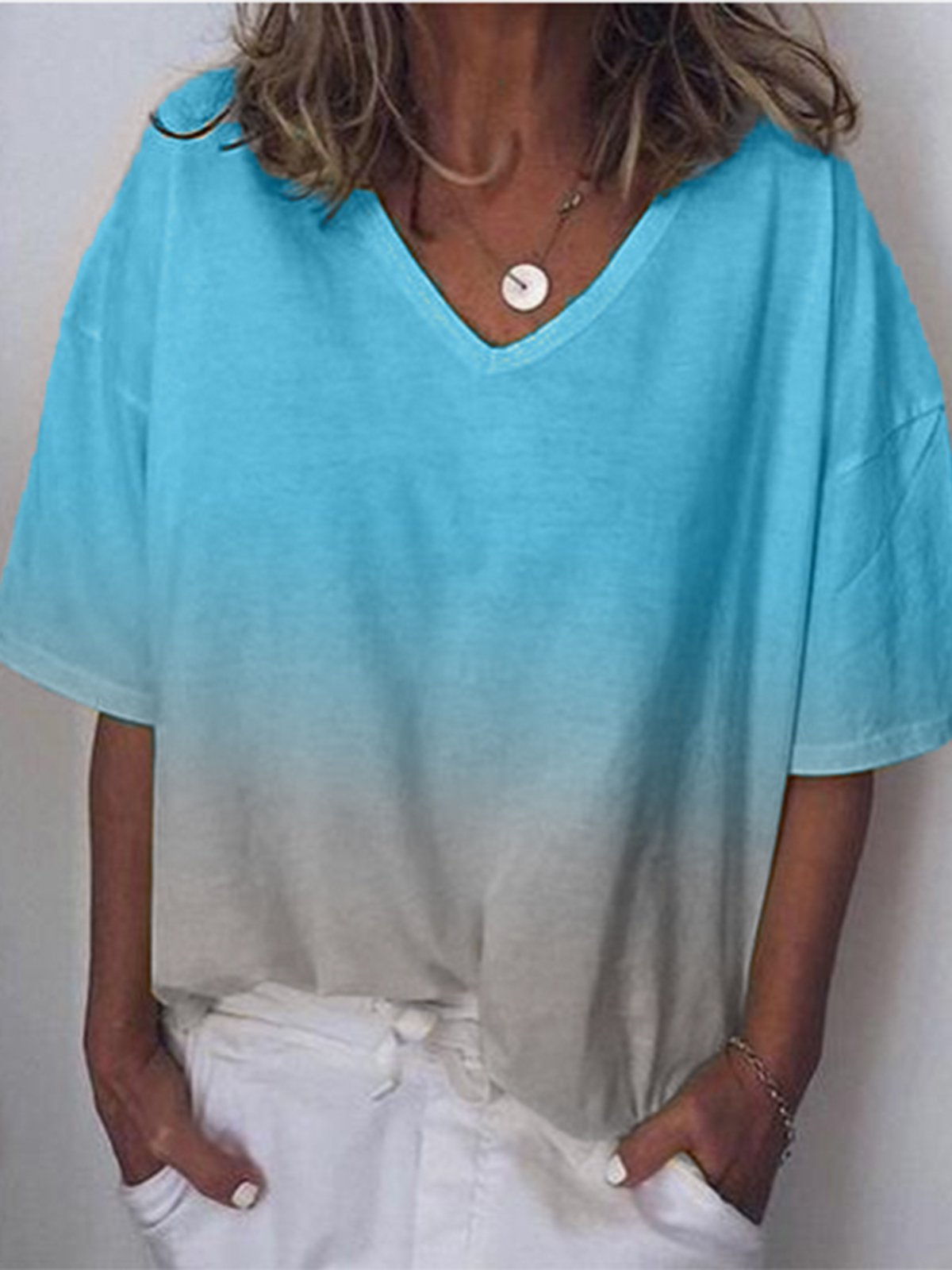 Short Sleeve Cotton-Blend Printed Casual Shirts & Tops