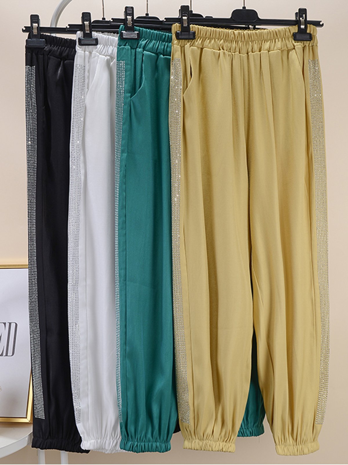 Plus Size Hot Drilling Harem Pants