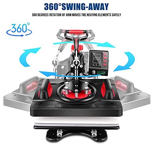 Heat Press Machine Digital Combo with Multifunctional Swing