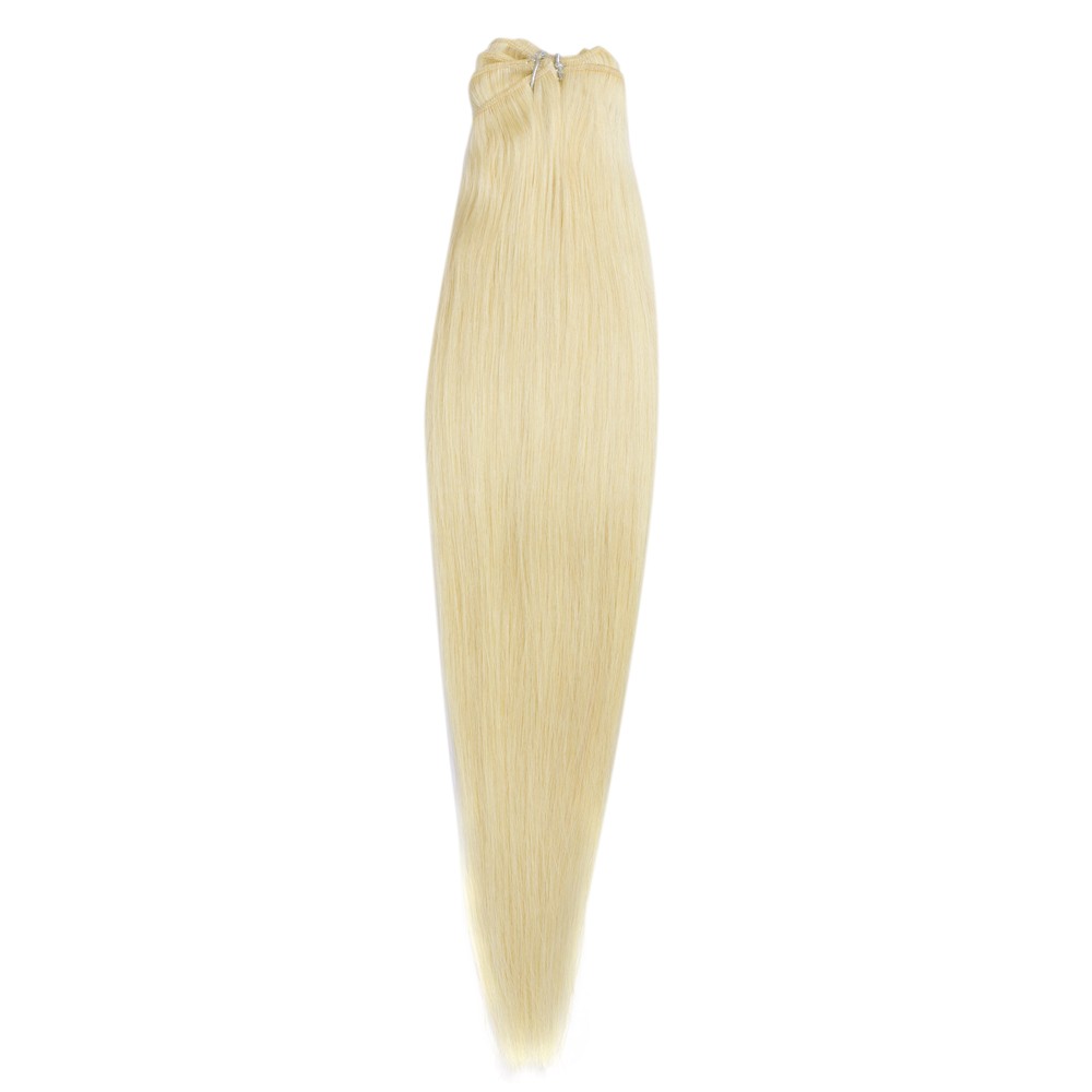 3 Bundles 300g Straight Brazilian Remy Hair #613 Lightest Blonde