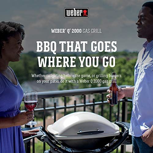 Weber Q2000 Liquid Propane Grill,White