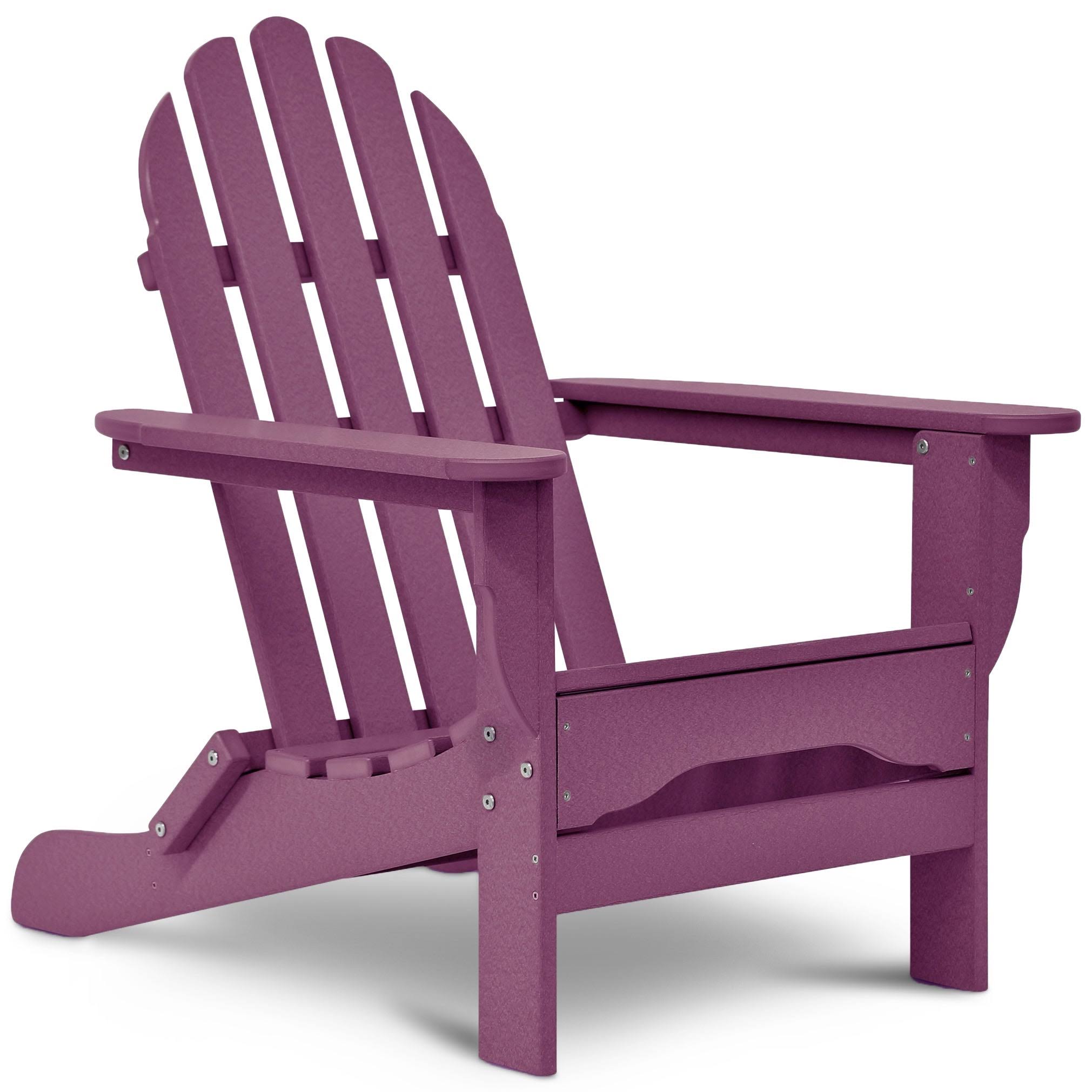 Halifax Recycled Plastic Outdoor Adirondack Chair by Havenside Home - Lilac