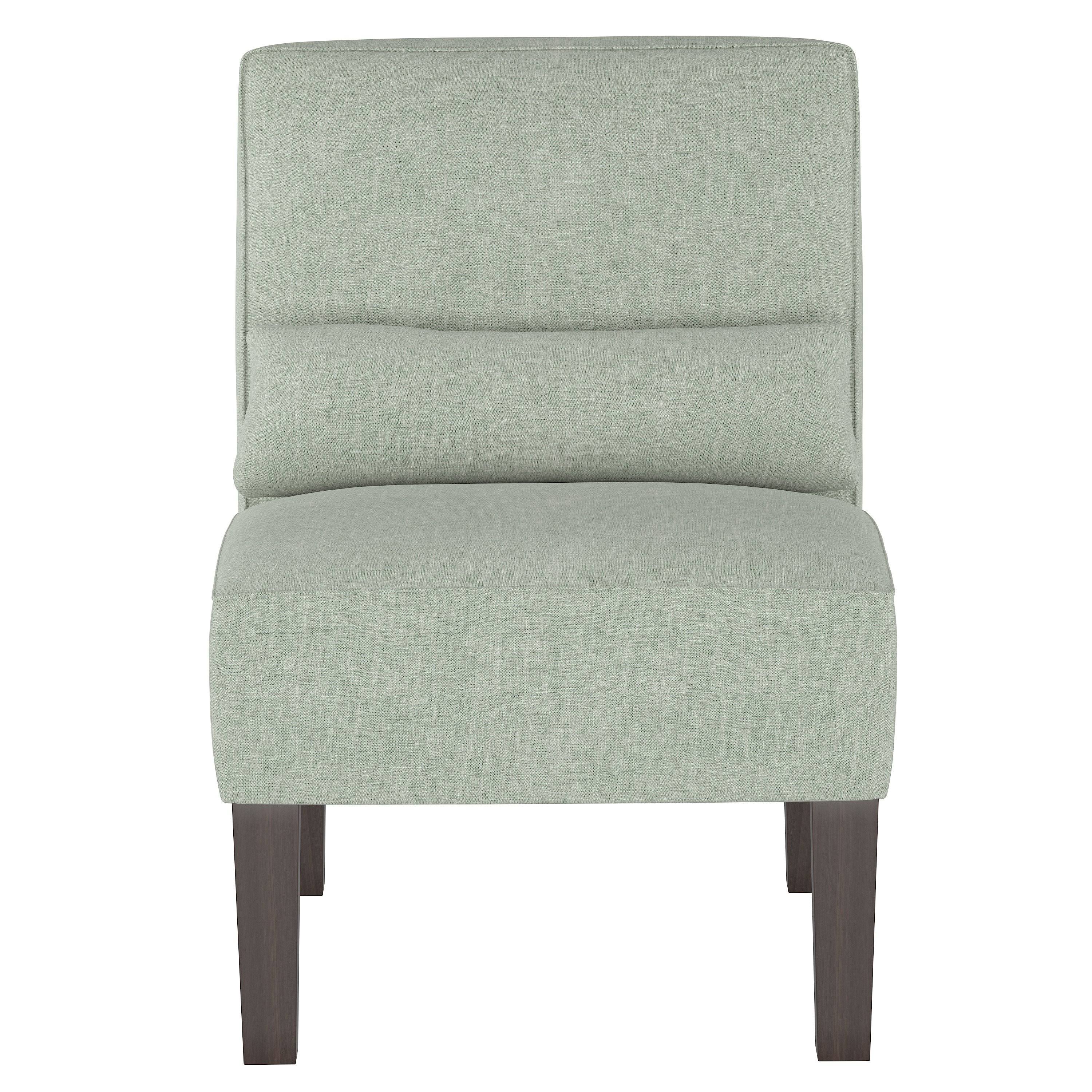 Swedish Blue Armless Chair