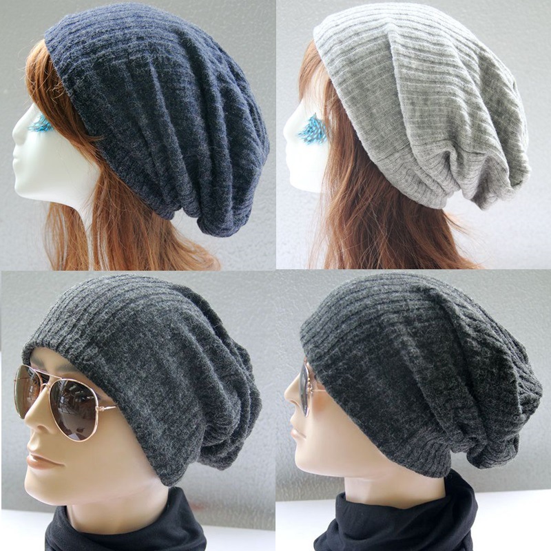 Thicken wool hedging cap Solid color men and women hat