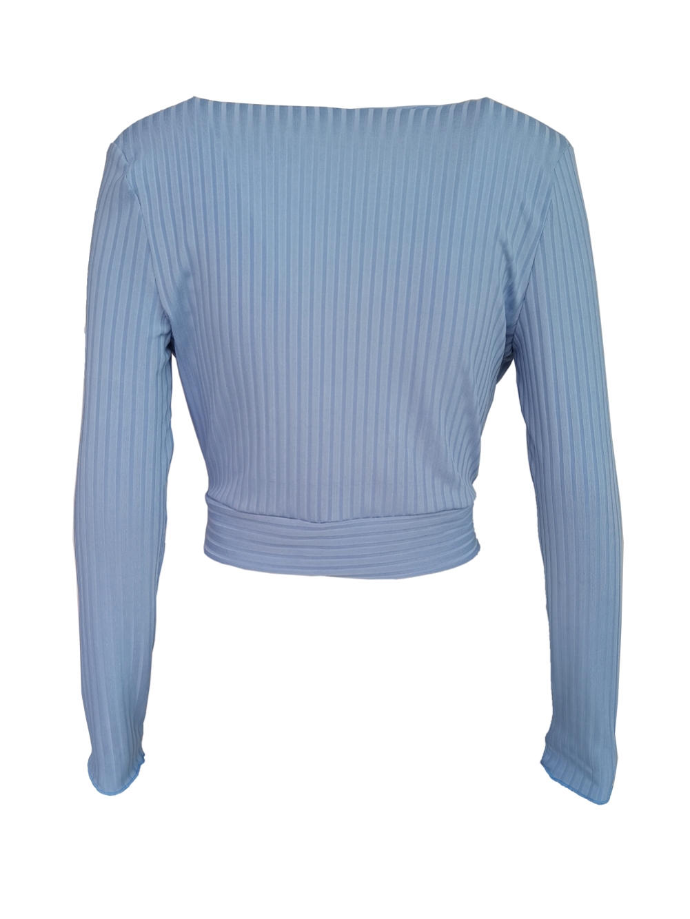 Falls Long Sleeve Wrapped Crop Top