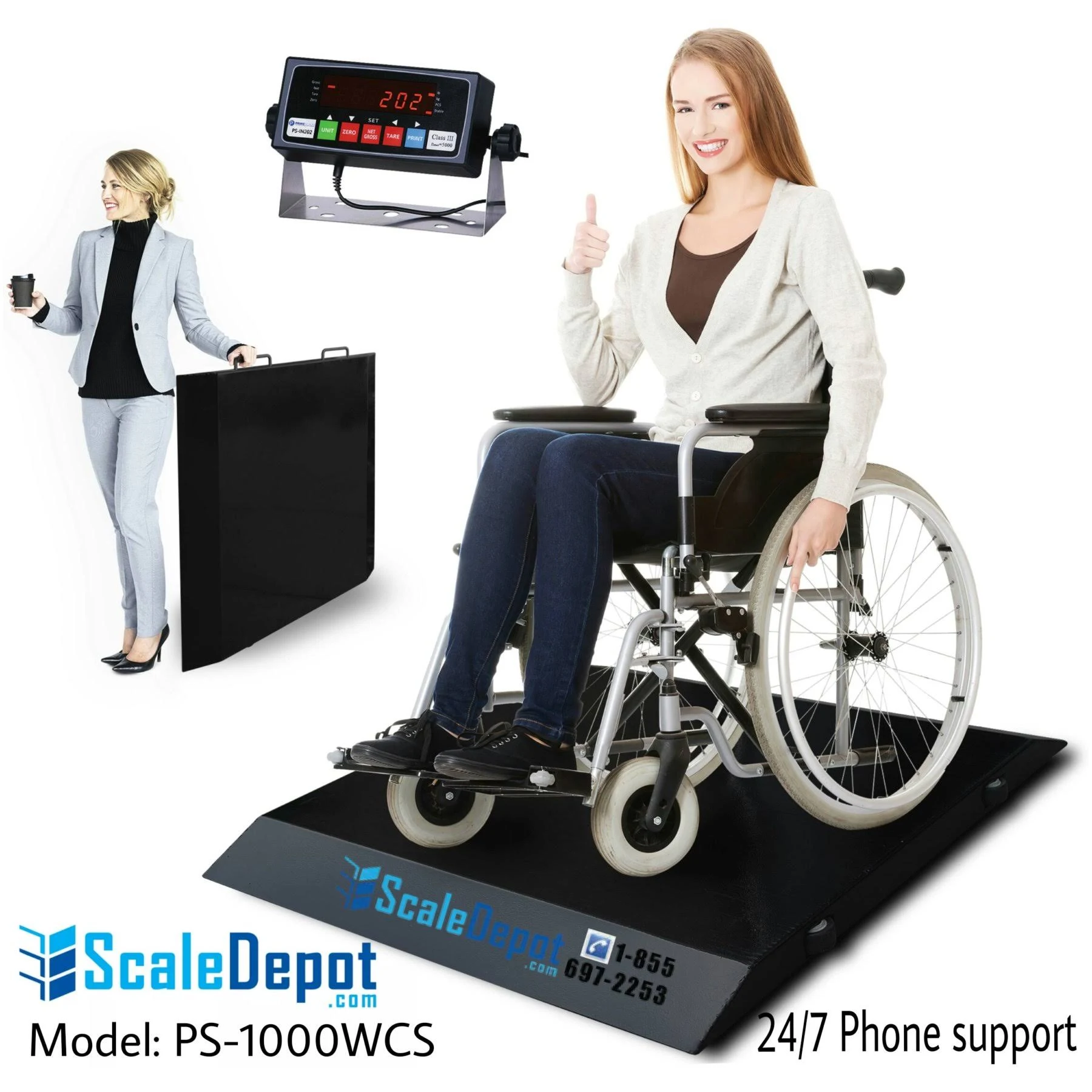Prime Scales New 1000lb Wheelchair / Medical / Health / Floor Scale
